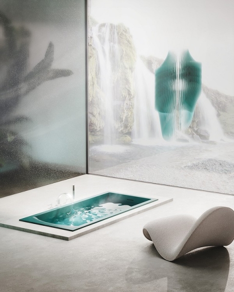 Новая ванна Cascata, напоминающая поток водопада