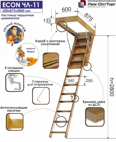 Как выбрать чердачные лестницы: советы и рекомендации