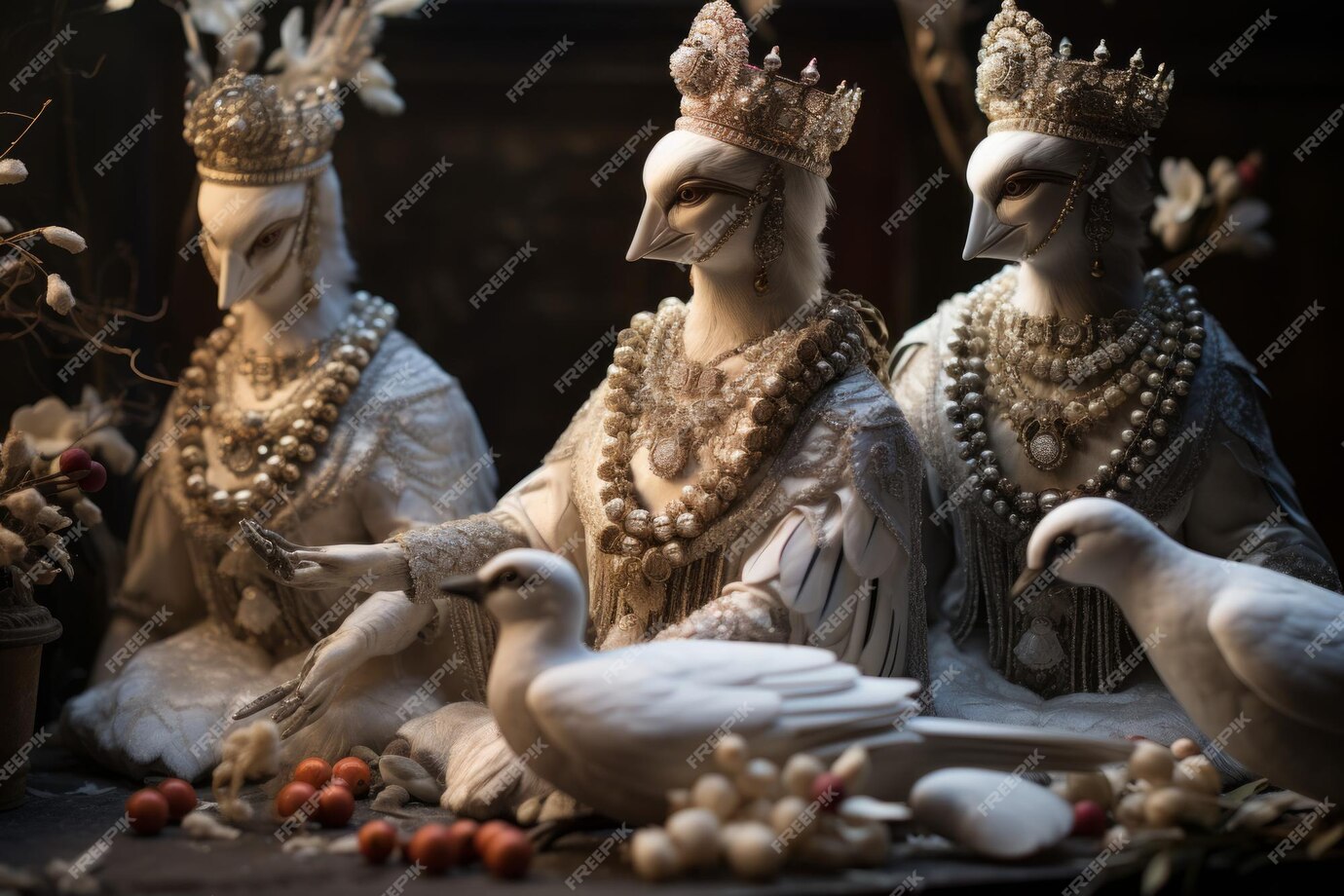 Исследование искусства продажи антикварных статуэток