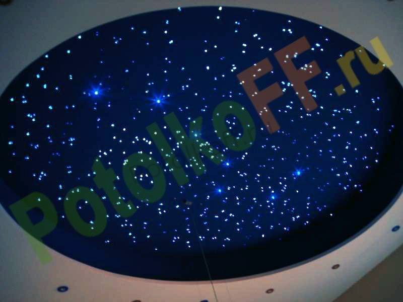 Преимущества выбора натяжного потолка "Звездное небо"
