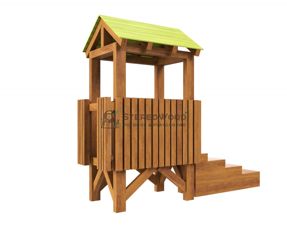 Преимущества выбора деревянного игрового домика для домашней детской площадки