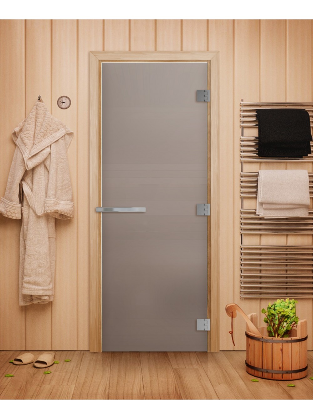 Особенности выбора стеклянных дверей для бани и сауны