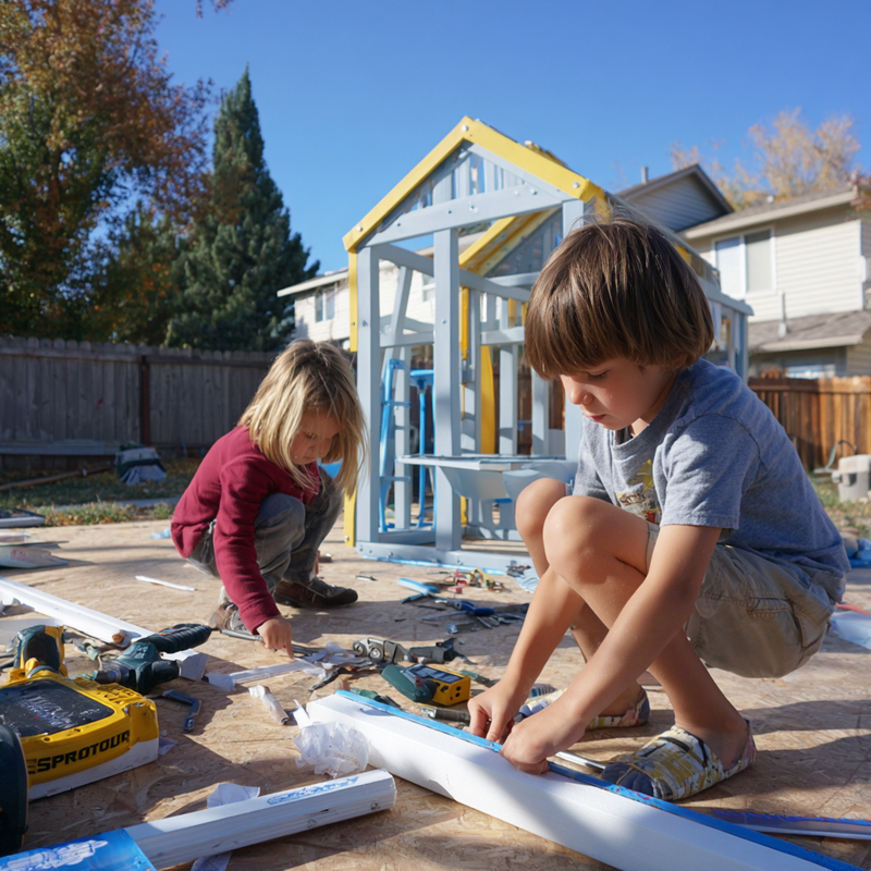 Идеи обустройства большой детской площадки: безопасность и функциональность