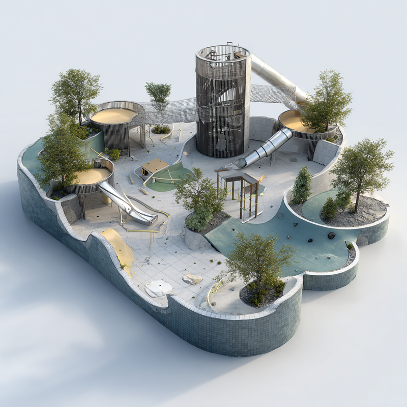 Идеи обустройства большой детской площадки: безопасность и функциональность